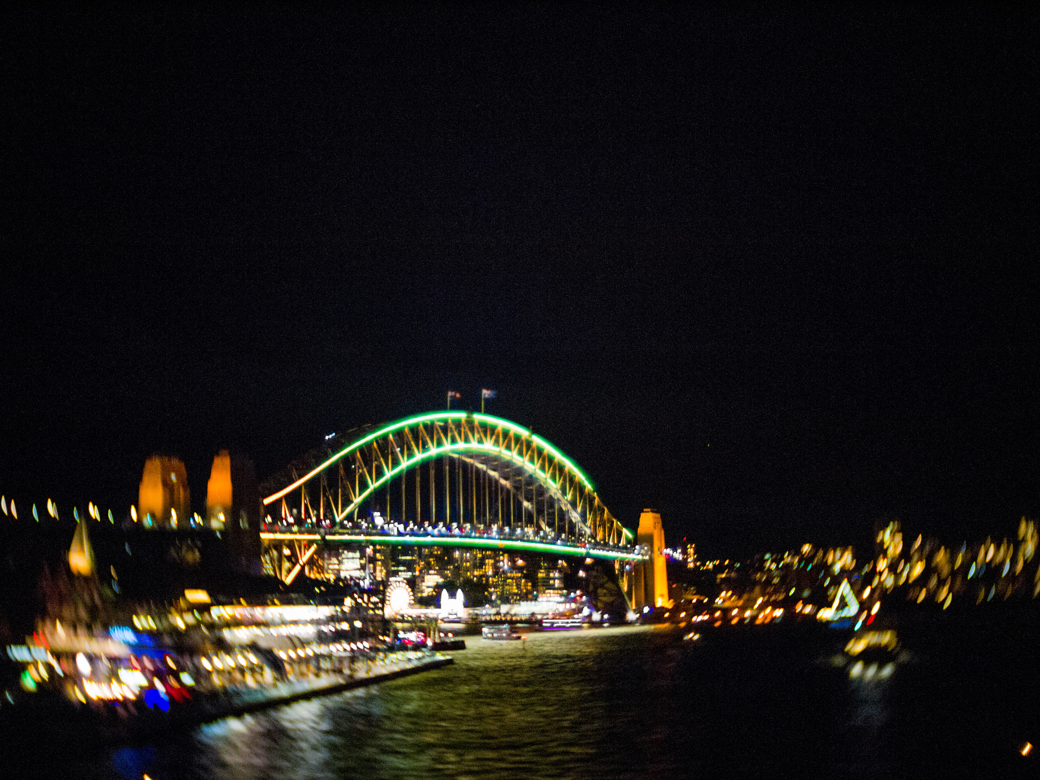 A bridge at night, illustrating a cross-chain crypto bridge